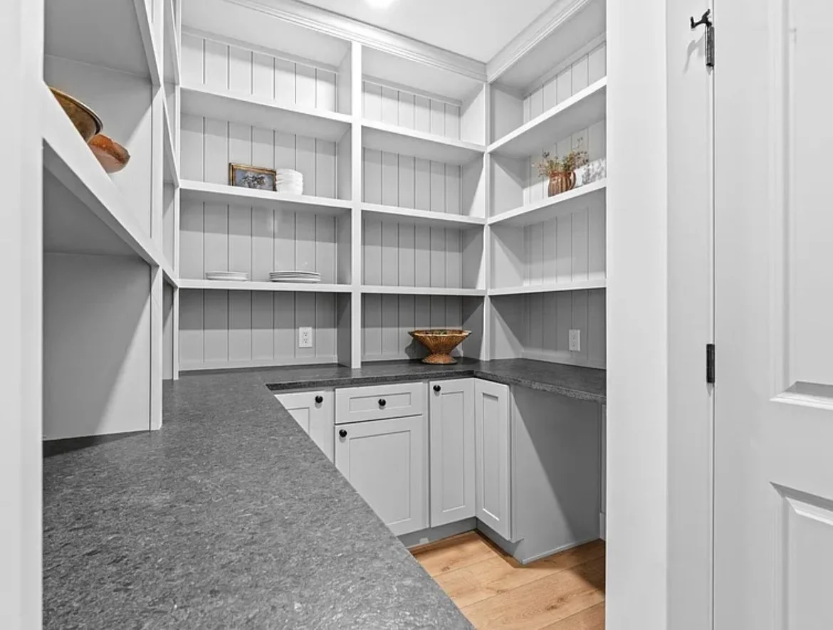 Custom built-in shelving and storage